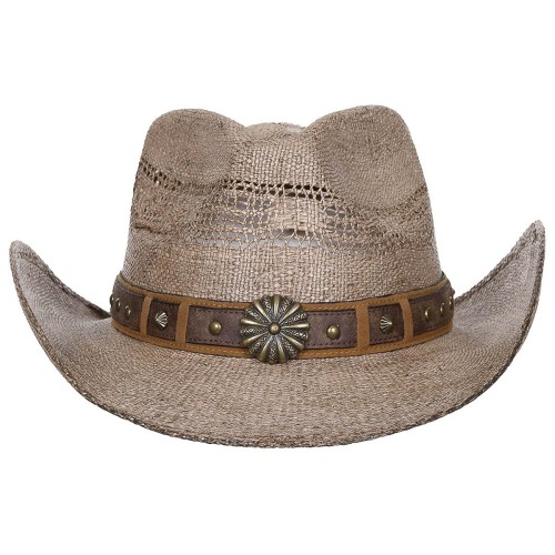 Straw hat, "Colorado", with decorative hat band